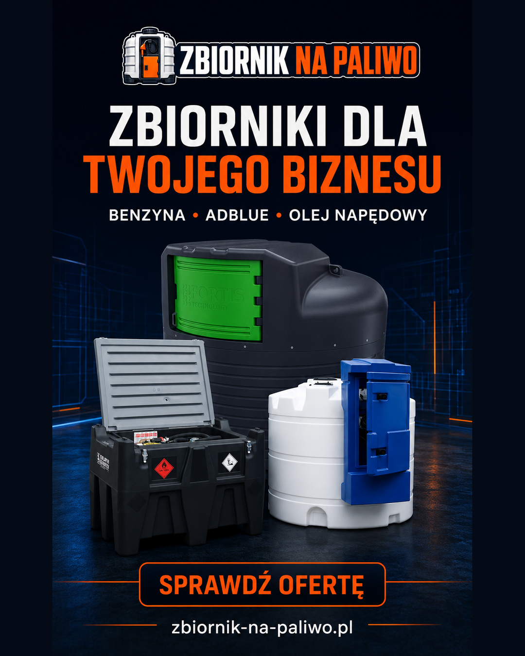 Zbiorniki do benzyny, AdBlue i oleju napędowego
