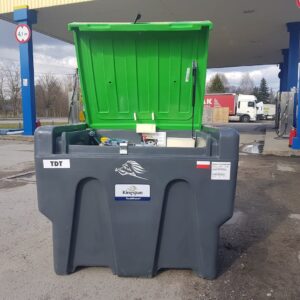 Zbiornik mobilny 430L,  pompa 12V, licznik K600 wersja LUX