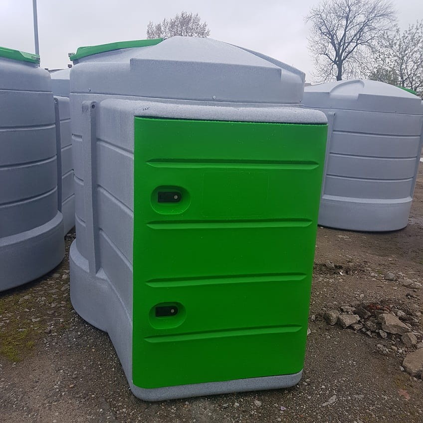 Zbiornik dwupłaszczowy X-TANK 2500 - K33 - CUS-2500-BS-K33-BL-P72-Z-MS-S